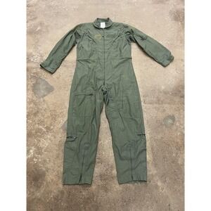 US Military Flight Suit Mens 46L Sage Green CWU-27/P Flyers Coveralls FR